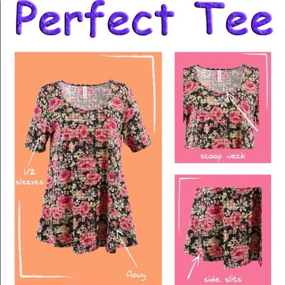 NWT LuLaRoe Perfect T Top - Picture 3 of 9